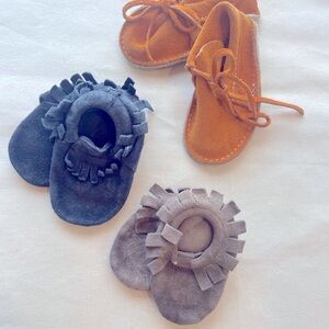 Classic Black and Brown Moccasins Soft-Soled Shoes